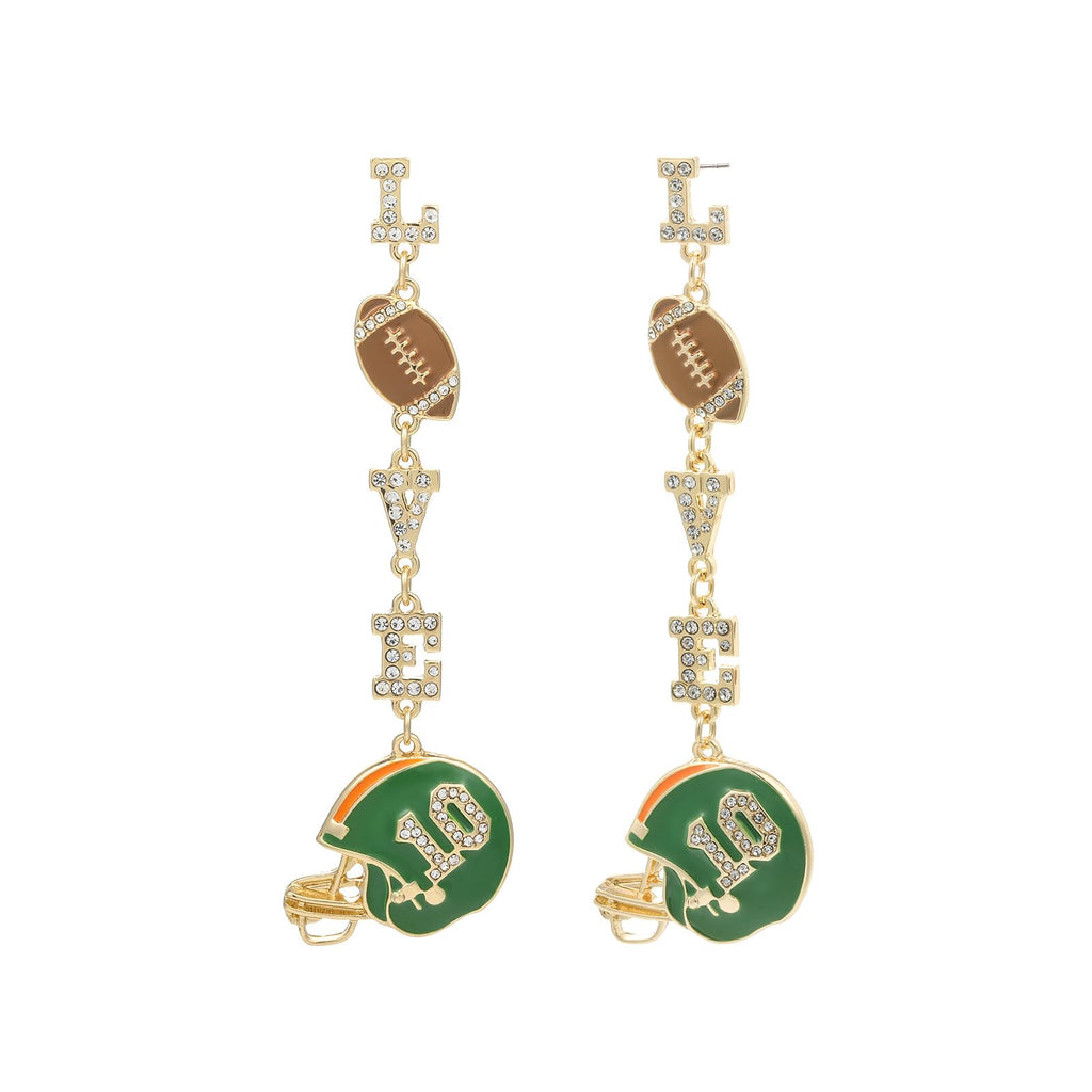 Madison Tyler Baseball Earrings for Women | Football Mom Earrings | Sport Earrings for Women | Cute Statement Earrings for Women | Game Day Earrings Dangling Jewelry