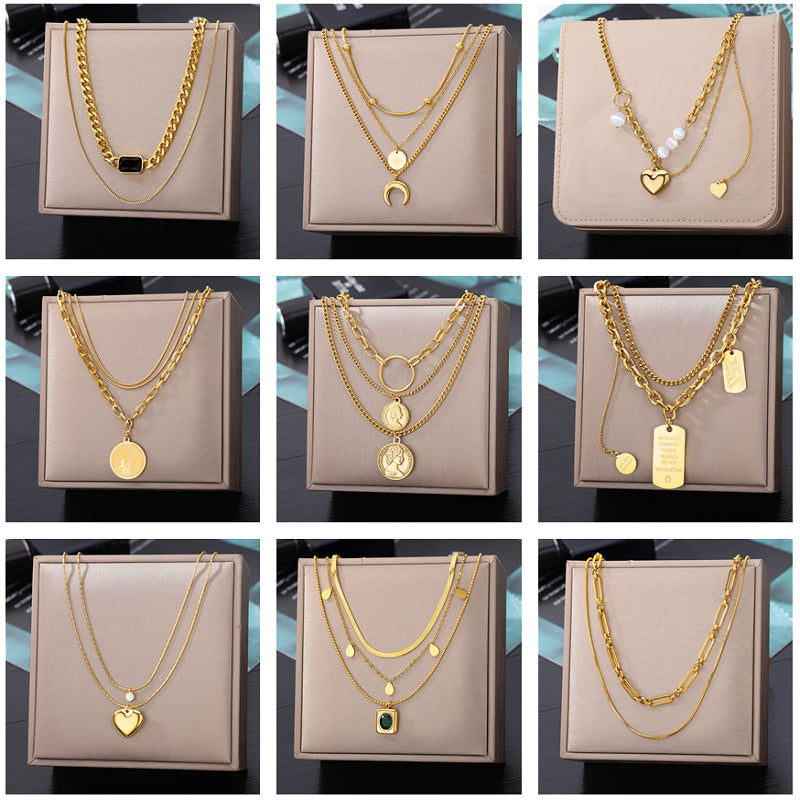 Long Pearl Sweater Chain Necklace for Women